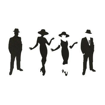 

Figure Scrapbooking Metal Cutting Dies Woman and man Craft Die cut Stencils for DIY Album Paper Card Decorative