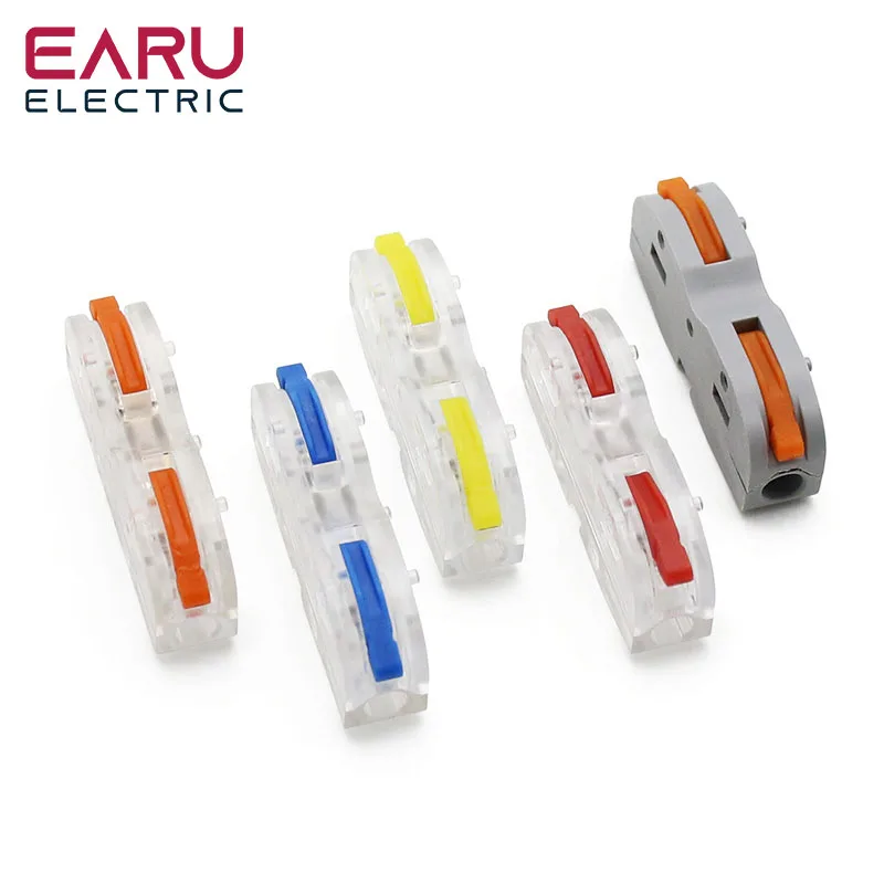 Spl-1 Mini Fast Quick Wire Connector Universal Compact Spring Cablaggio Connettore Di Giunzione Morsettiera Del Conduttore Plug-In Per Led