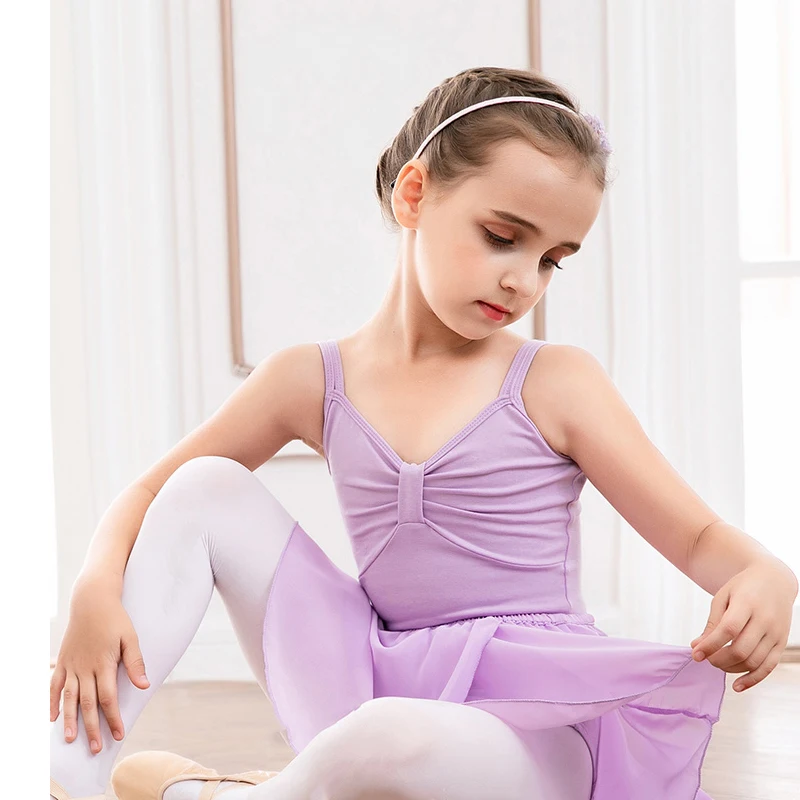 

Open Crotch Gymnastic Girls Practice Exam Scoop Back Classic Camisole Leotard Unit