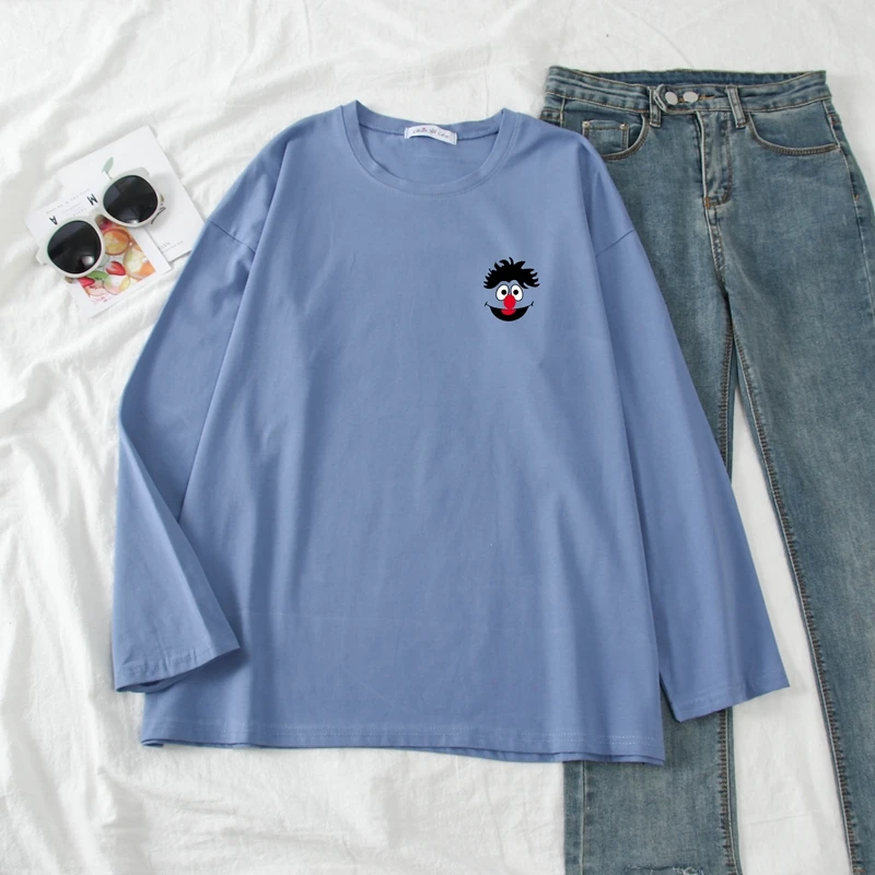 blue Женский пижамный комплект Bangtan для мальчиков Kpop Harajuku мультфильм печатных пижамы кавай корейский японский Kawaii Pijama Mujer хлопковая одежда для сна - Цвет: blue