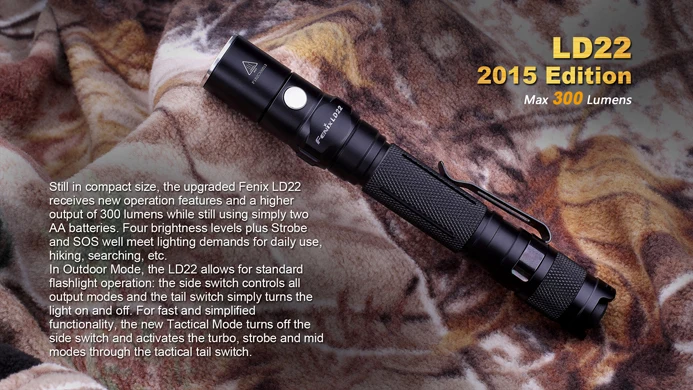 Fenix LD22 издание легкий фонарик Cree XP-G2 R5 Led 300 люмен
