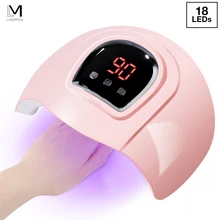 36 Вт Сушилка для ногтей 18 светодиодный s светодиодный УФ лампа USB лампа для ногтей для отверждения гель-лака с ЖК-Типсы для демонстрации лаков для ногтей инструменты для дизайна ногтей