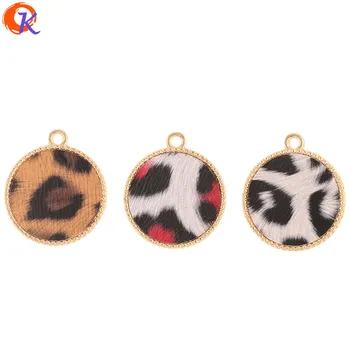 

Cordial Design 60Pcs 21*24MM Jewelry Accessories/Charms/Round Shape/Leopard Print Effect/DIY Making/Hand Made/Earring Findings