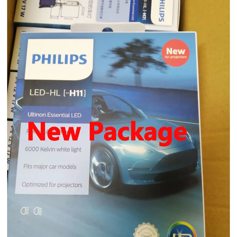 Philips светодиодный H4 H7 9003 Ultinon Эфирное автомобиль Hi/короче спереди и длиннее сзади)
