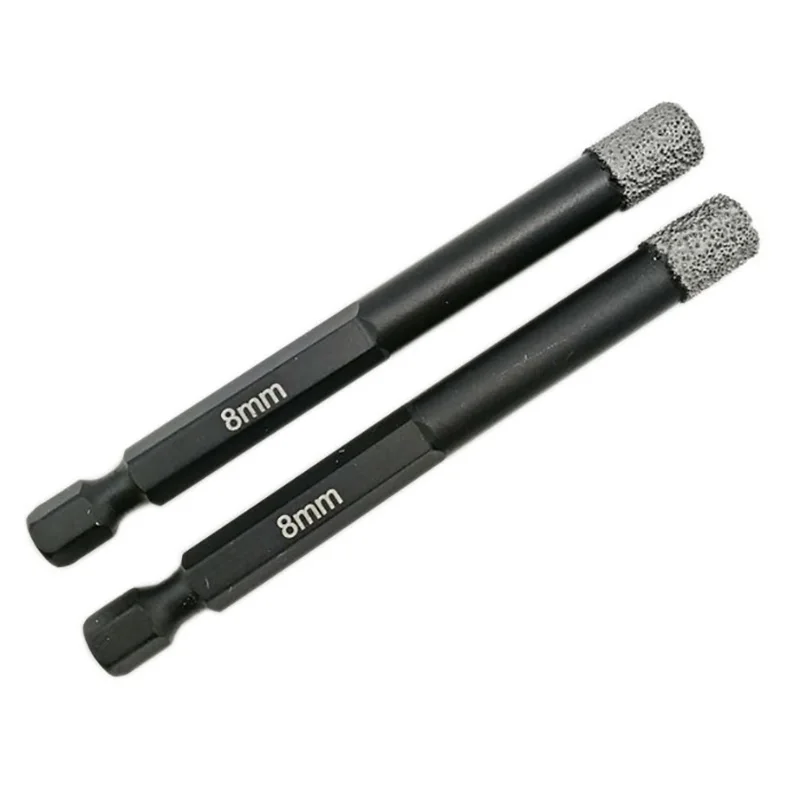 3Pk(8 мм+ 10 мм+ 12 мм) вакуумной пайки Алмазные сверла для каменного фарфора/плитки кладки сухого бурения Quick-Fit хвостовик