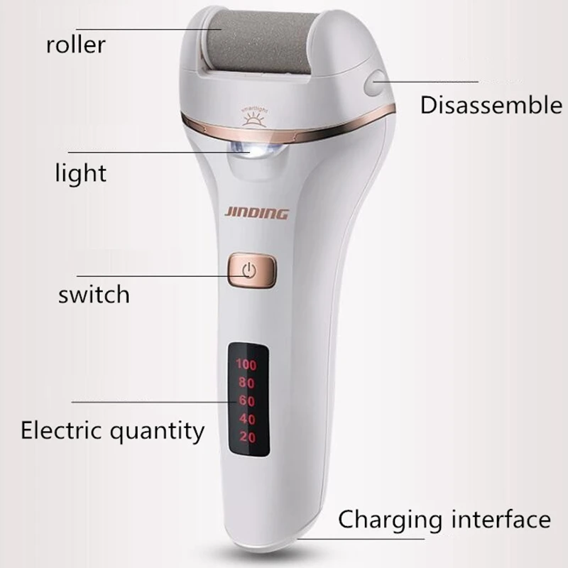 Electric Foot File Electric Foot Callus Remover Electric Foot Grinder Rechargeable Foot File Callus Remover Machine Pedicure Device For Heels Dead Skin