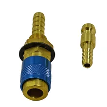 TIG сварочный аппарат для сварки газа и воды быстрый соединитель фитинг шланг Соединительный комплект