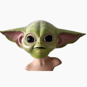 

Novelty Star Wars Baby Yoda Latex Party Mask Adult Full Face Head Yoda Cosplay Mask