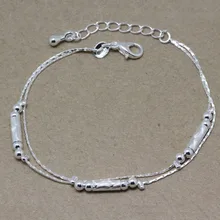 Подлинный 925 пробы Серебряный цветок браслеты для женщин браслет