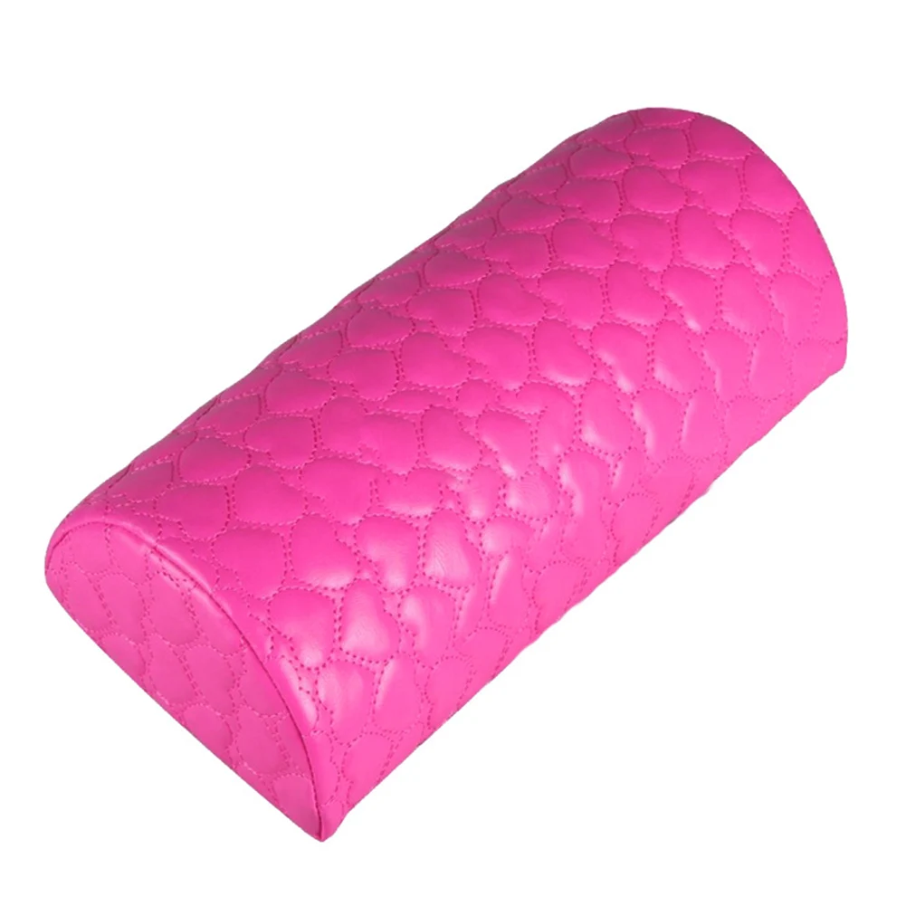 Rose Red Мягкая красная Подставка для рук моющаяся Подушка губка подставка для рук Подушка из искусственной кожи оборудование для маникюра держатель для подушки для дизайна ногтей - Цвет: Rose Red
