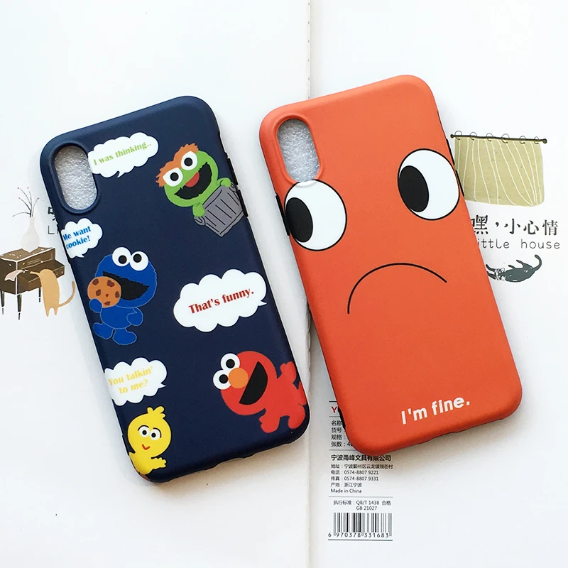 Cute Case For iPhone X XS Case New Fashion IMD Craft Phone Cover For Iphone X XS Half Surround Printed Lovely Picture