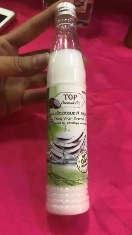 Натуральный органический Экстра виргинский кокосовый Таиланд Лучший холодный пресс кокосовый Уход за волосами незаменимая Случайная