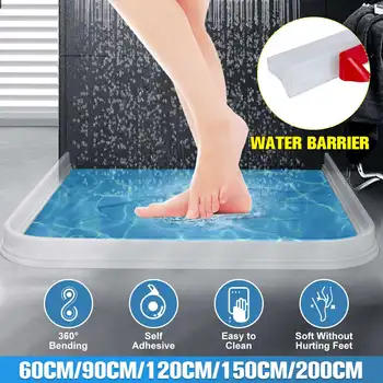

60-200cm Free Bending Water Barrier Water Stopper Partition Dry Wet Separation Flood Barrier Rubber Dam Silicon Water Blocker