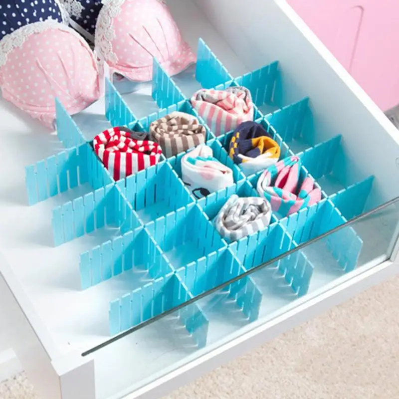 8/16 шт. DIY Пластик ящик сетки сепаратор домашней системы хранения обеспечивает экономию места • перегородка расположение инструмент для шкафа ящика комод