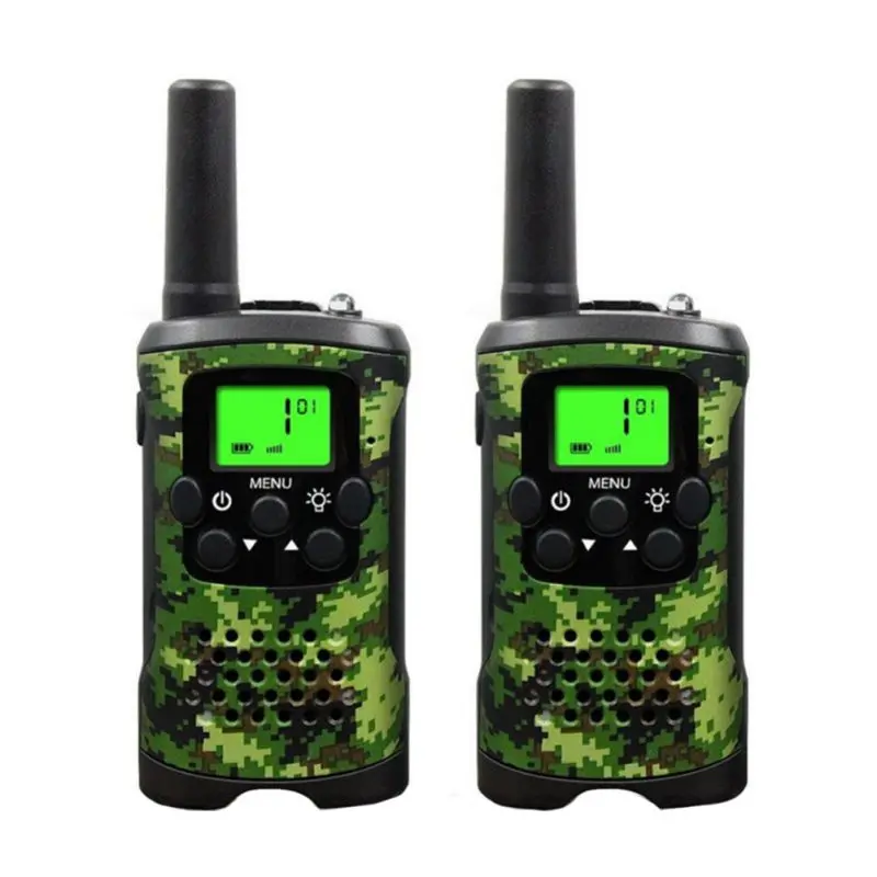 Зеленый WalkieTalkie 2 шт. двухстороннее радио дети для Motorola мини Детская наружная самоуправляемая рация гаджет до 6 км - Цвет: Зеленый