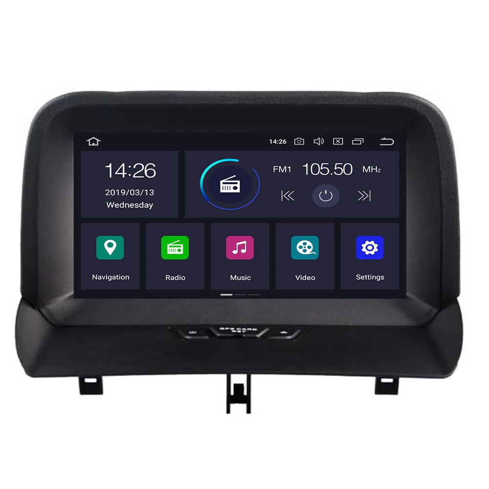 Автомобильный DVD плеер 8 дюймов IPS 1920*1080 ядер 4 гб озу + 32 пзу Android 10 для Ford Tourneo Courier 2014