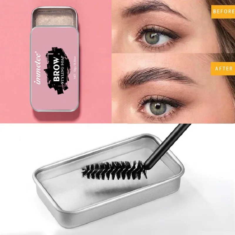 Cera para el crecimiento de pestañas, jabón para dar forma a las cejas silvestres, larga duración, impermeable, Gel para dar forma a las cejas, cera, gran oferta