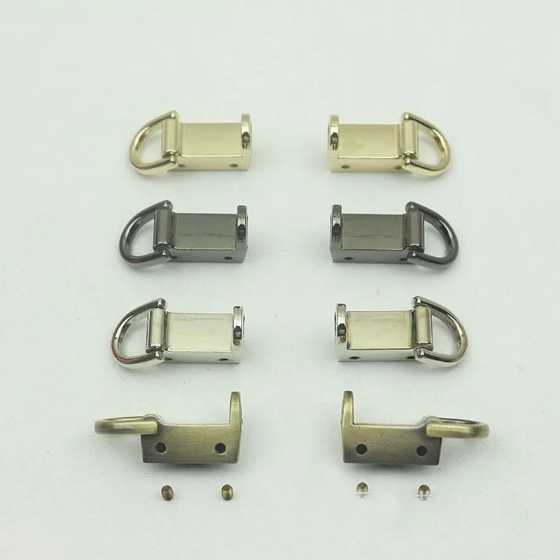 10pairs 37x6mm Bag Metal Shoulder Strap Hanger Clip Buckles Side ConnectorClamp Hook DIY D Ring Sides Clip Luggage Accessory