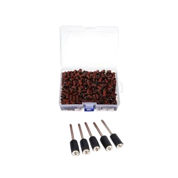 

485Pcs Sanding Drums Drum Sander Kit, with 480Pcs Sanding Band Sleeves and 5Pcs Drum Mandrels for Dremel Rotary Tool