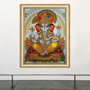 

Lord Ganesha Full Square/Round Stones Religion 5D Diamond Painting Diamond Embroidery Diamond Mosaic Rhinestone Picture Diamont