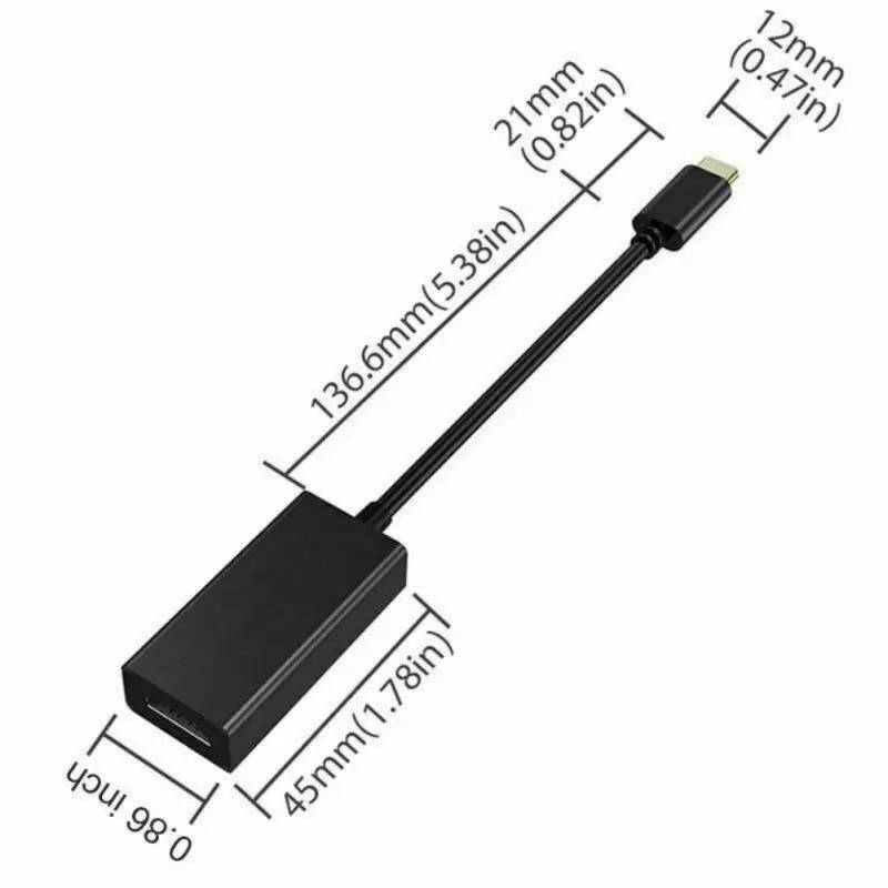 Телевизионный адаптер кабель type-C Мужской к HDMI Женский высокой четкости Конвертер шнур