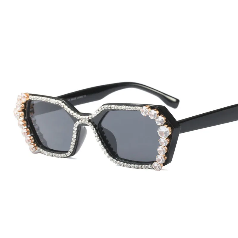 Маленькие прямоугольные оправы, стразы, солнцезащитные очки для женщин, роскошные солнцезащитные очки, новая мода, женские высококачественные солнцезащитные очки, сексуальные женские очки