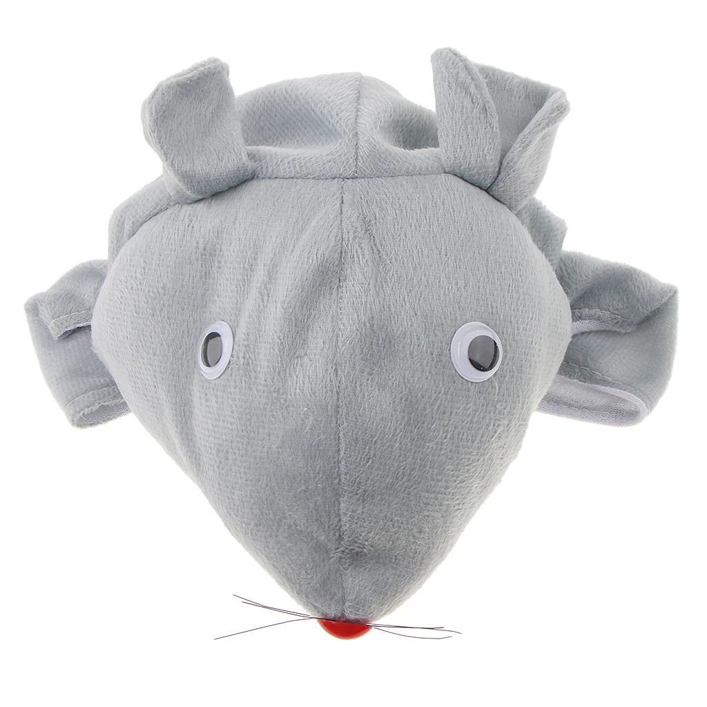 Kids Cartoon Mouse Cute Pajamas Child Funny Sleepwear Nightwear Animal Cosplay Costume 5 Pcs Set Photo Props Gray