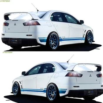

WTCC Side Skirt Decor Car Stickers And Decals Car-styling For MITSUBISHI Lancer EX Evolution 9 10 Auto Accessories