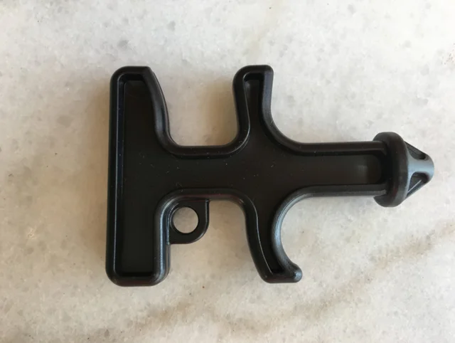 Outdoors Nylon Plastic Steel Self-defense Defense Duron Drill Stinger Ring Equipment Self Defense Sting Ring Tool Black