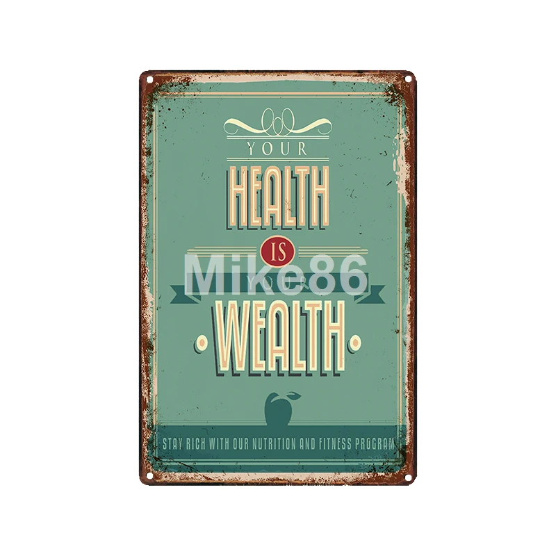 [Mike86] клубный понедельник 51 площадь магазин конфет Ретро жестяная вывеска voka плакат Арт 20*30 см LT-1918 - Цвет: GLA-6713