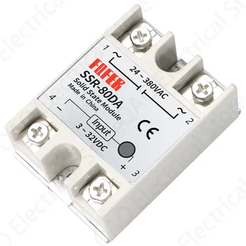 

Solid State Relay SSR-80DA 80A 3-32VDC/24-380VAC