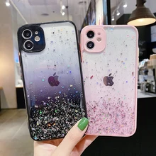 

For Xiaomi Redmi Note 8 9 10 Pro Case Redmi K40 9A 9C Poco X3 Pro F3 M3 Bling Glitter Cover Xiaomi Mi Note 10 11 Lite 11i Coques