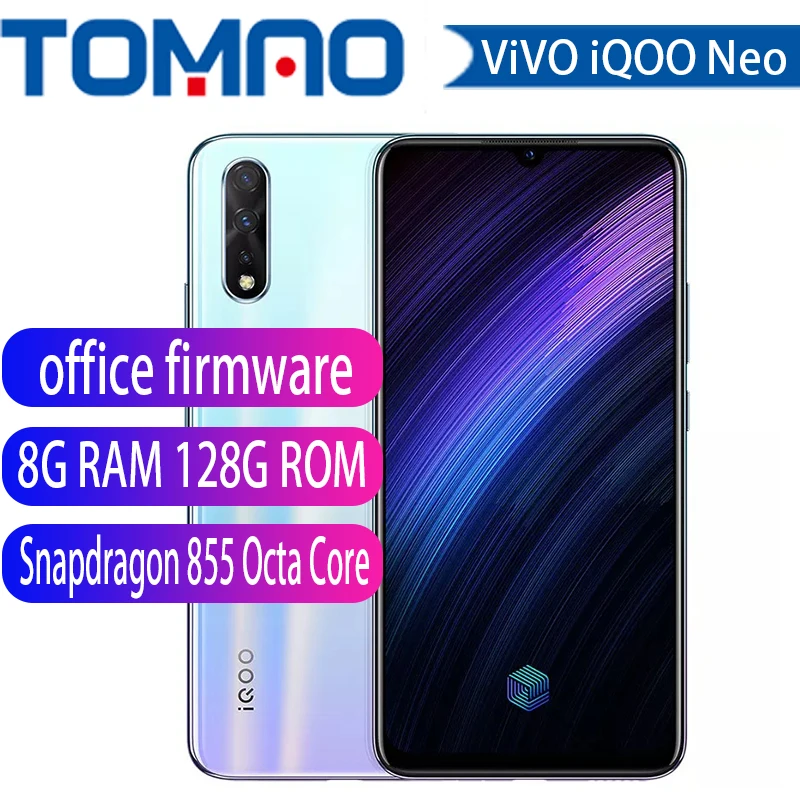 Оригинальный vivo IQOO Neo смартфон 6 ГБ 128 Android 9 Snapdragon 855 4500 мАч 3 камеры Super Amoled 38