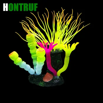 

Aquarium Supplies Fish Tank Rockery Wholesale Simulation Landscaping Decorations Aquarium Artificial Luminous Water Grass