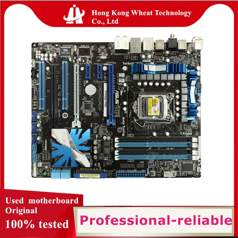 For ASUS P7P55D PRO Motherboard Socket LGA 1156 DDR3 P55 Original Desktop Mainboard Used | Компьютеры и офис