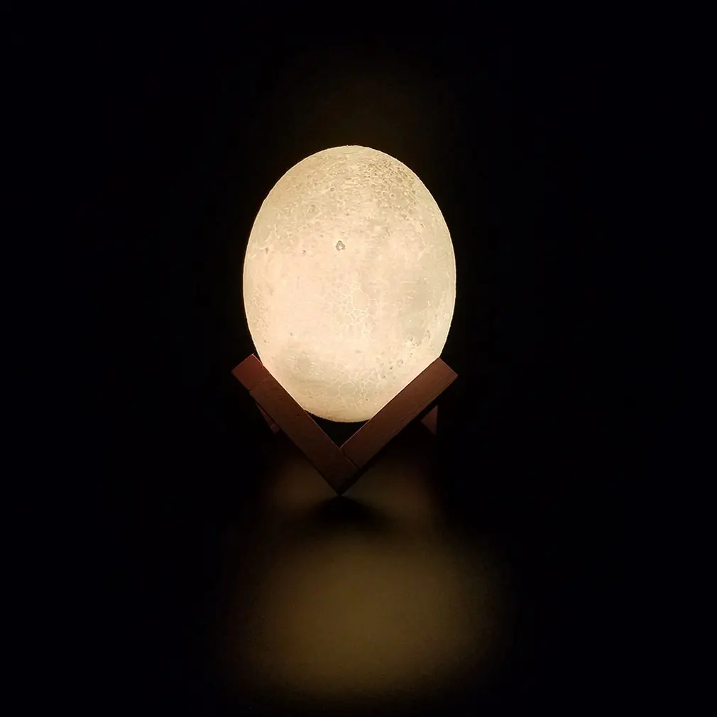 Food Grade Degradable Pla3d Printing Dinosaur Egg Light Moon Strange Night Table Lamp Led Birthday Gift | Лампы и освещение