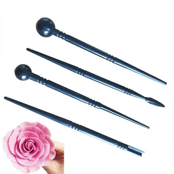

4 Pcs/Set Cake Carved Pens Flower Modelling Tools Fondant Cake Decorating Molds Tools Bakeware Fondant Biscuits Cake Molds