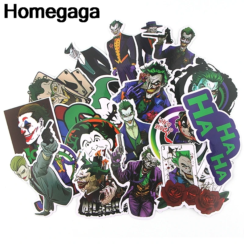 Homegaga 19 шт. отряд самоубийц Джокер детские игрушки наклейки пакет DIY Скрапбукинг альбом автомобиль багаж ноутбук телефон наклейки на ноутбуки D2299