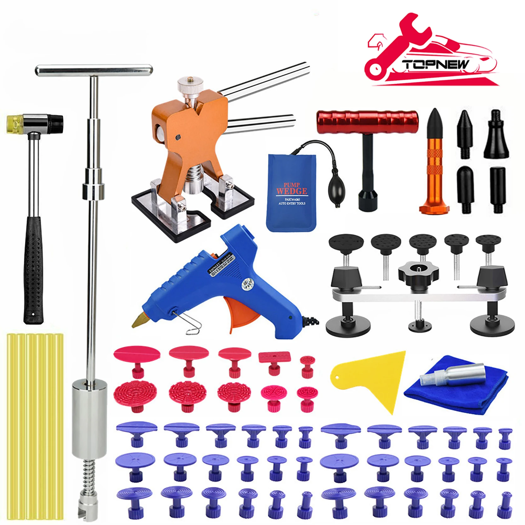 

Auto Paintless Dent Repair Tools Include Glue Gun Dent Puller Slide Hammer Dent Lifter Different Size Tabs Bridge Puller Car Rep