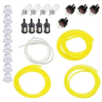 

24pcs/set Replacement Snap In Primer Bulb Fuel Filter Line Set For Zama Zf-1 Zf1 Trimmer Garden Power Tools