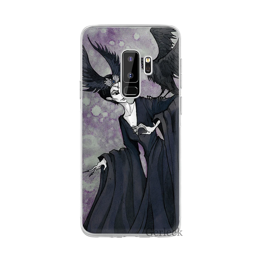 Чехол для телефона для samsung Galaxy M10 M20 M30 M40 S6 S7 край S8 S9 S10 S10e Plus Note 8 9 S3 S4 S5 твердый переплет верхняя юбка малефисенты для пленки - Цвет: H4