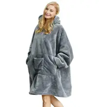  Lazy Blanket Beer Pocket Outdoor Bbq Warm Clothes Winter Home Wear Casual Lounge Wear Hooded Top Gender Universal 