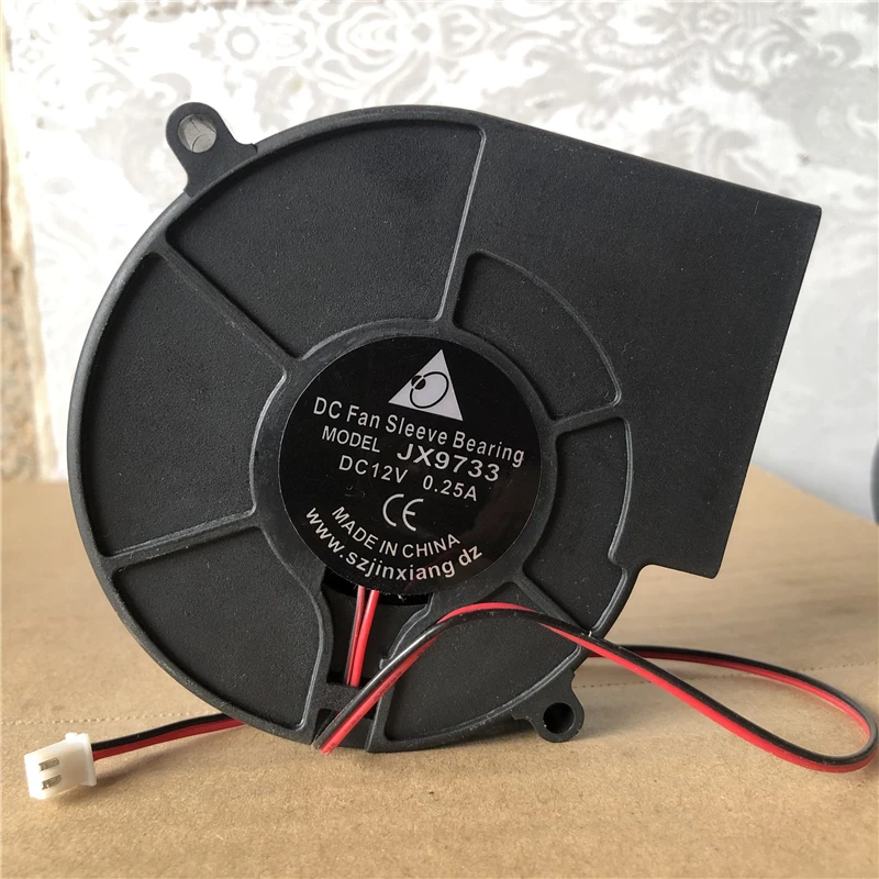 DC12V 0.25A Delta jx9733 9 см тихий Центробежный воздушный вентилятор Турбовентилятор