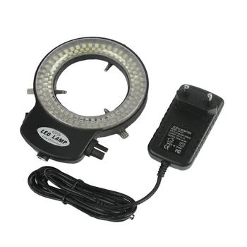 

Adjustable 6500K 144 LED Ring Light EU Plug Lamp For Industry Stereo Microscope Digital Camera Magnifier 110V-240V Adapter