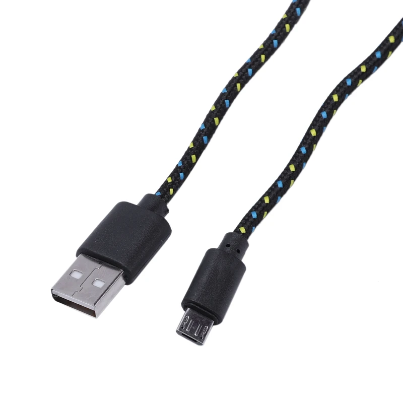 Универсальный 3M/10FT мини USB нейлоновый сетчатый кабель для передачи данных для samsung Galaxy S6