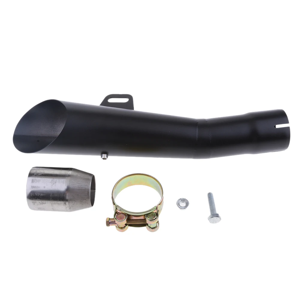 51mm Motorbike Exhaust Muffler Pipe Silencer Slip On For Yamaha YZF-R6 Black