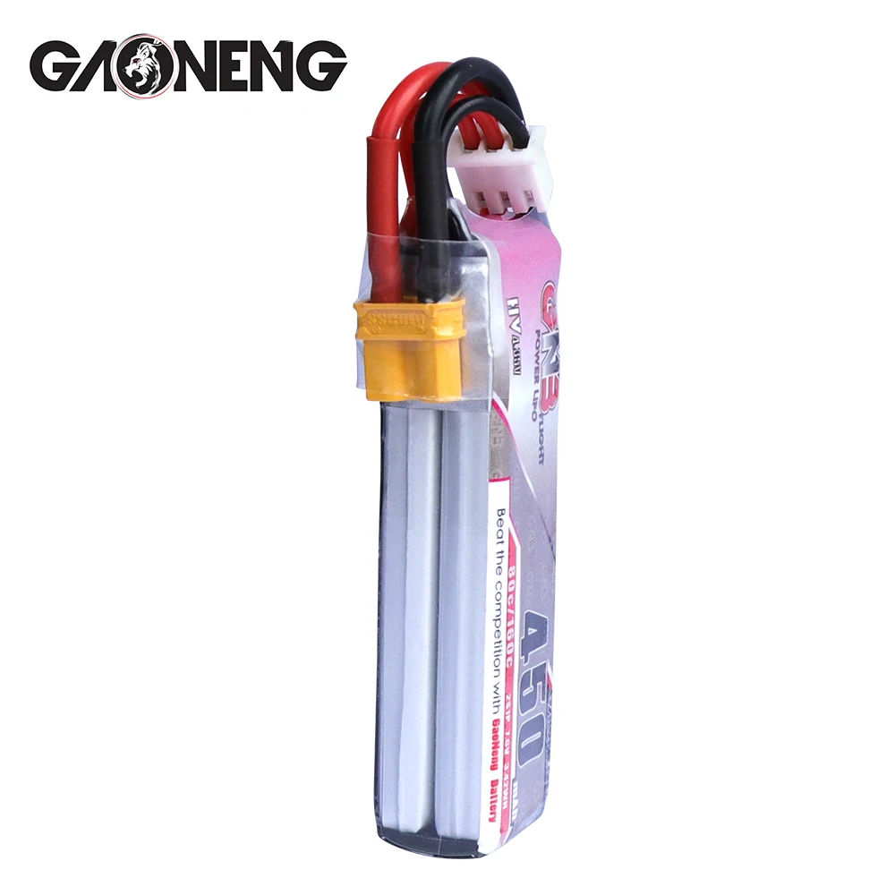 2 шт GaoNeng 450mAh 2S 7,6 V 80C/160C тонкий LiHV аккумулятор с разъемом XT30 для гоночного дрона iFlight CineBee Cine WOOP BetaFPV FPV