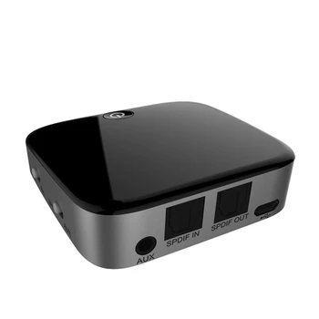 

Bluetooth 5.0 Transmitter with Fiber Optic Bluetooth Receiver Transmitter 2-In-1 Adapter Wireless Adapter