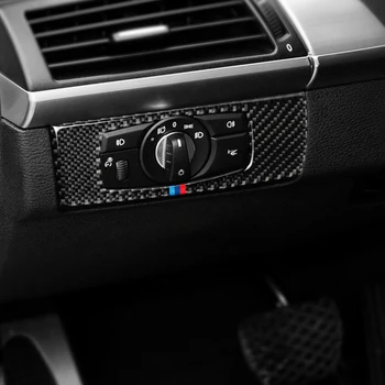 

for BMW E70 E71 X5 X6 2008-2013 Car-Styling Car Headlight Adjustment Switch Button Frame Cover Trim Sticker Accessories