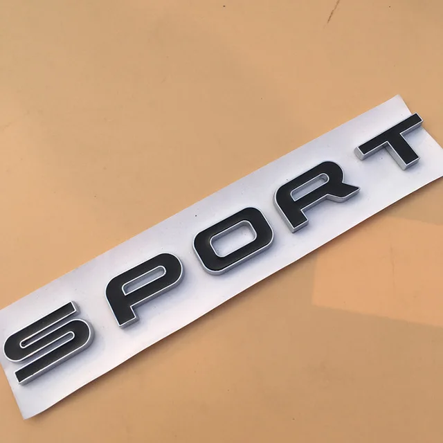 Роскошный значок SCV6 SDV6 SDV8 Si4 для автомобиля, стильная наклейка на багажник, Спортивная Эмблема Для Land Range Rover SV, автобиография, обнаружение ВШЭ - Цвет: SPORT black silver